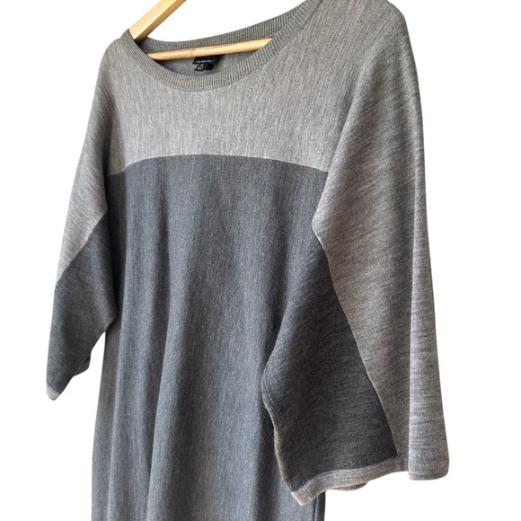 Talbots Merino Wool Sweater Dress, Gray, Medium - Picture 3 of 5
